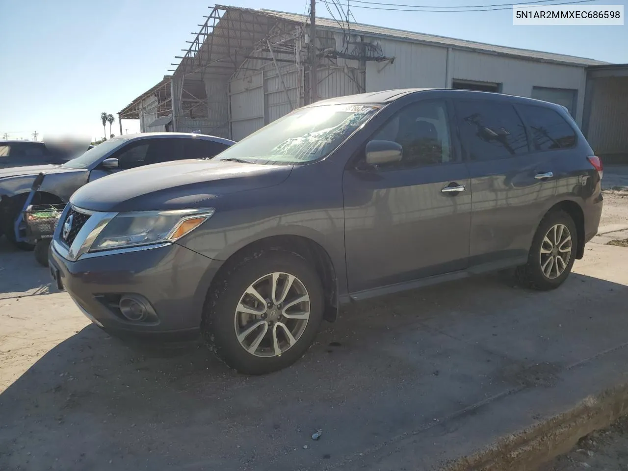 2014 Nissan Pathfinder S VIN: 5N1AR2MMXEC686598 Lot: 73878834