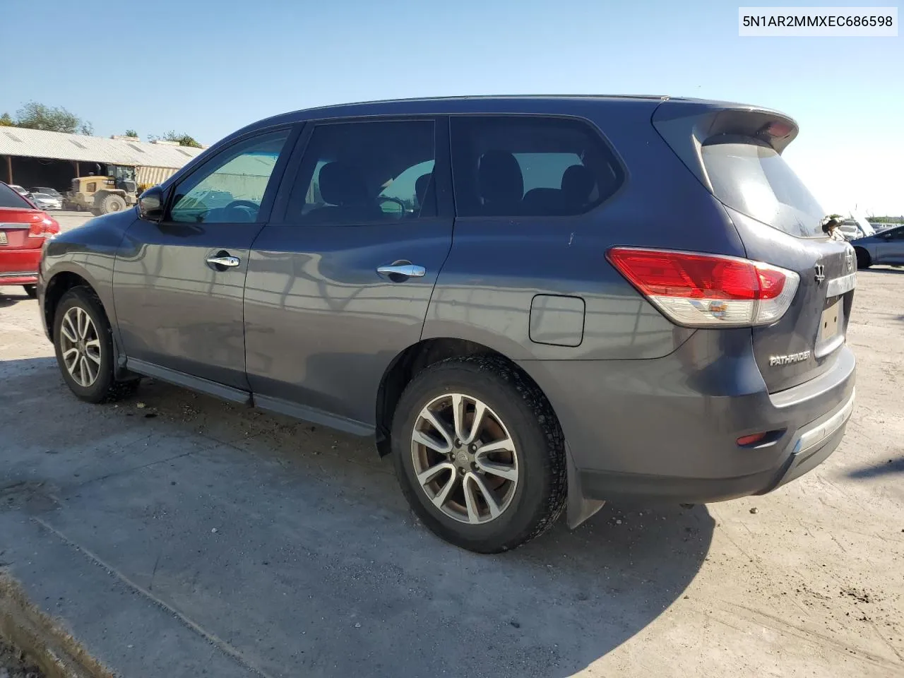 2014 Nissan Pathfinder S VIN: 5N1AR2MMXEC686598 Lot: 73878834