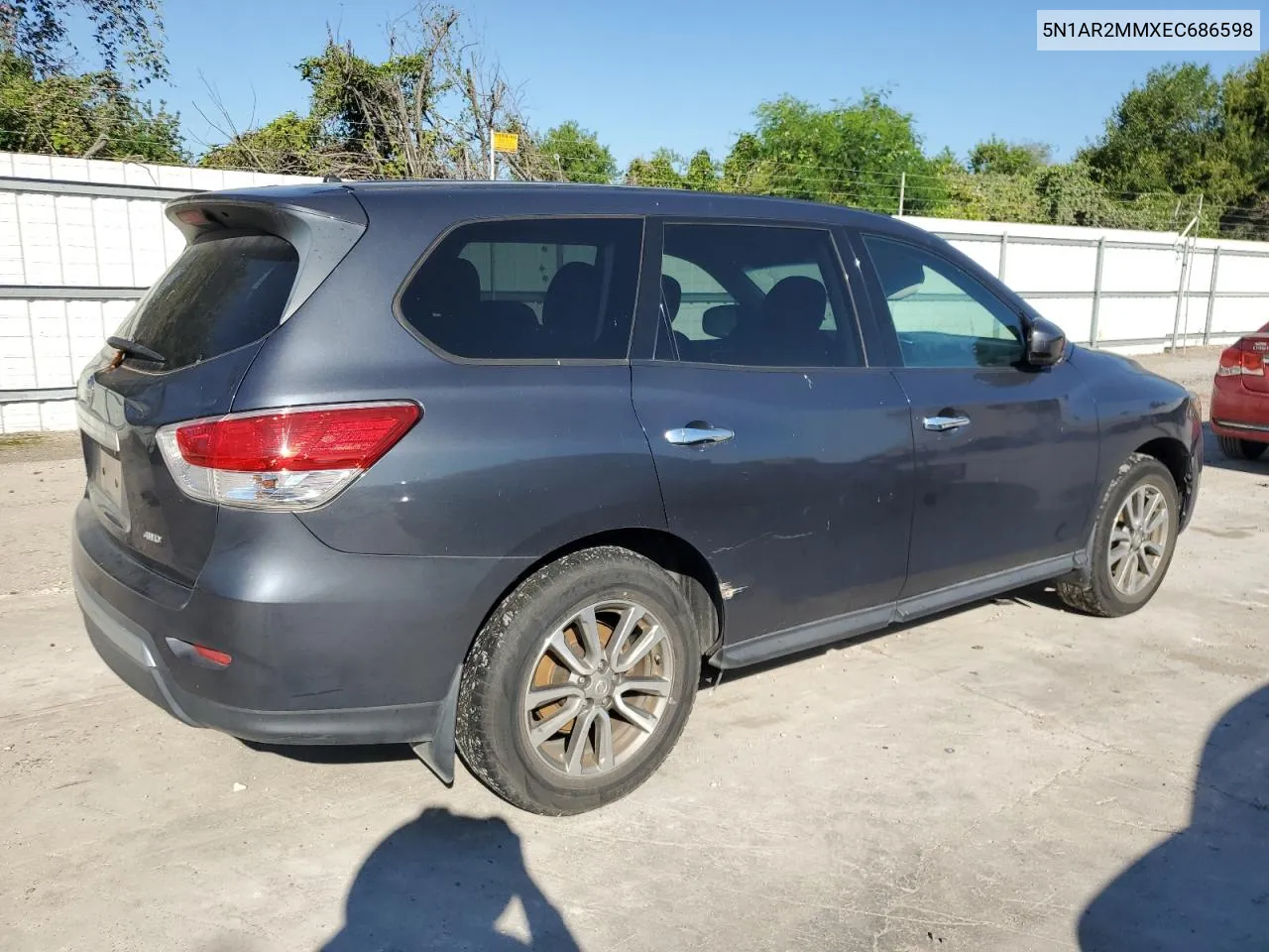 2014 Nissan Pathfinder S VIN: 5N1AR2MMXEC686598 Lot: 73878834