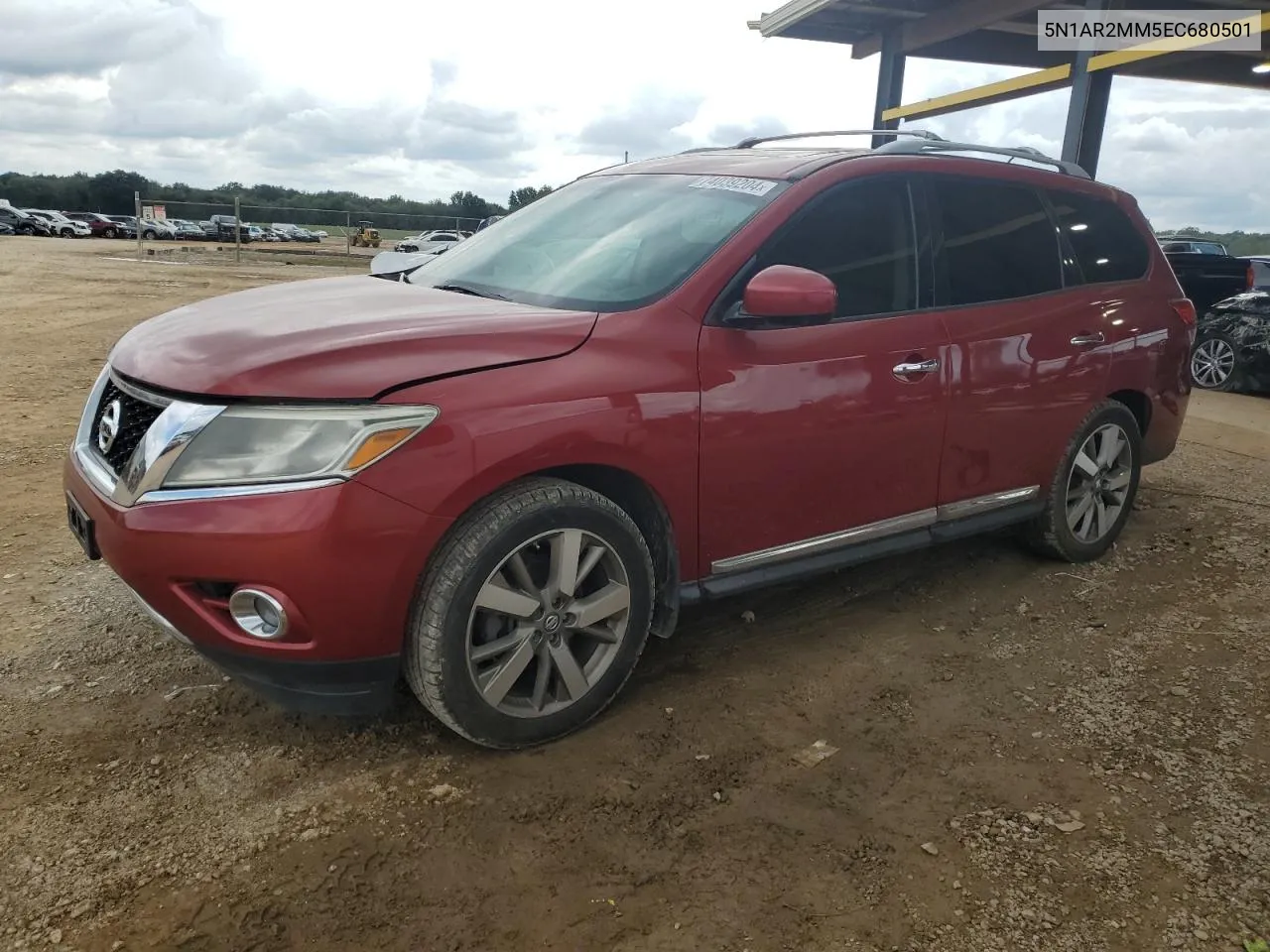 2014 Nissan Pathfinder S VIN: 5N1AR2MM5EC680501 Lot: 74039204