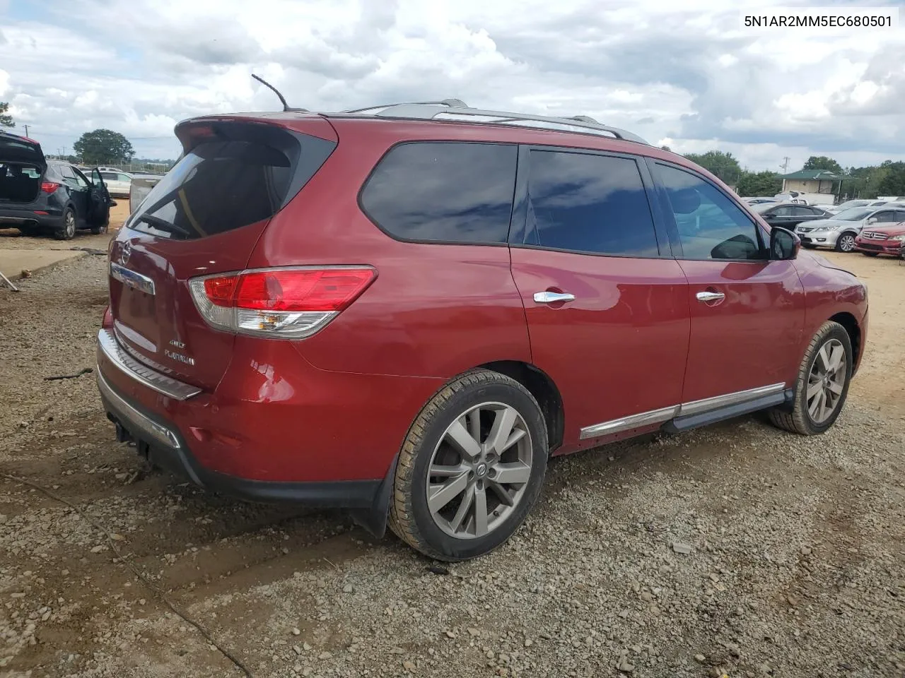 2014 Nissan Pathfinder S VIN: 5N1AR2MM5EC680501 Lot: 74039204