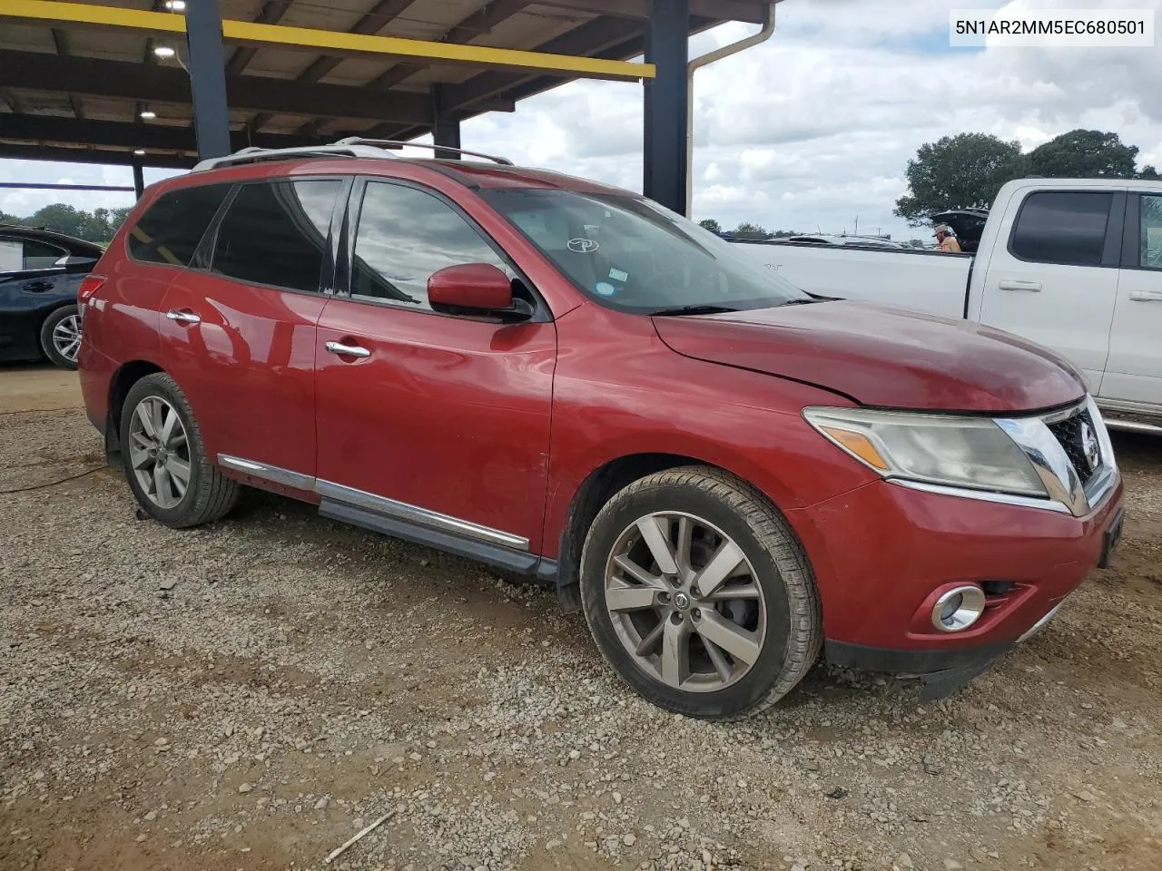 2014 Nissan Pathfinder S VIN: 5N1AR2MM5EC680501 Lot: 74039204