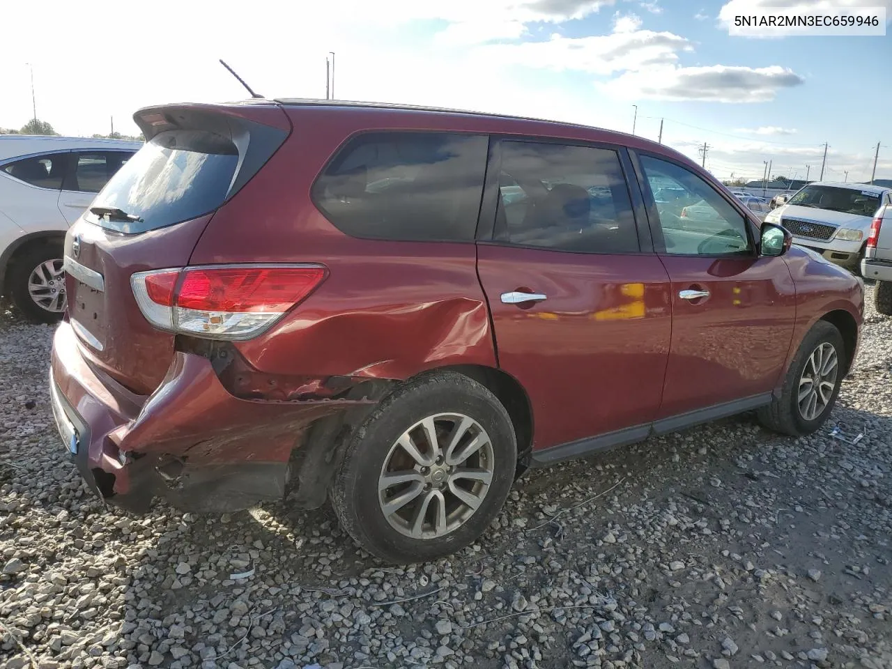 2014 Nissan Pathfinder S VIN: 5N1AR2MN3EC659946 Lot: 74065133