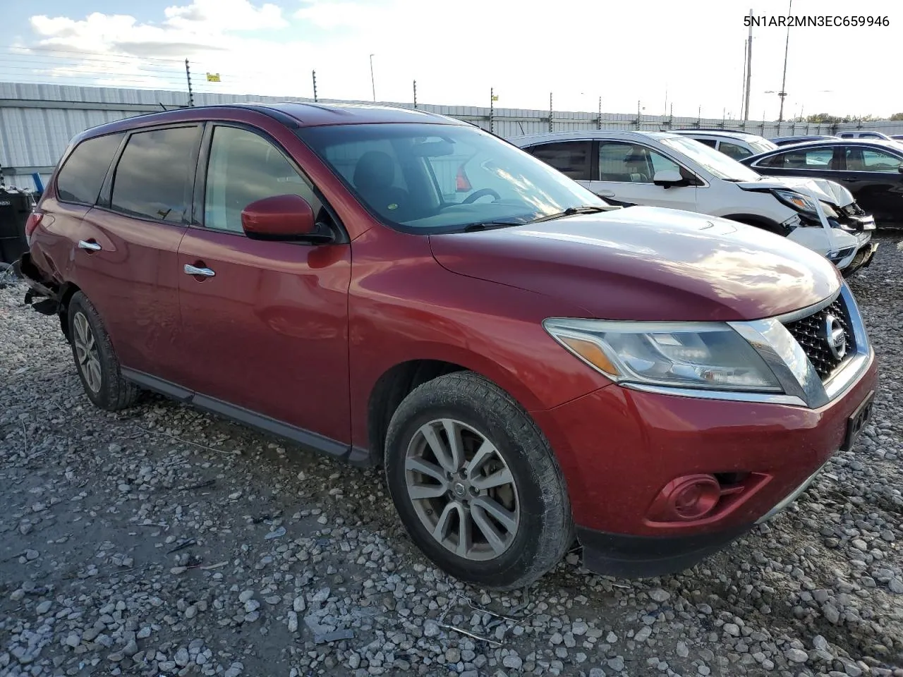 2014 Nissan Pathfinder S VIN: 5N1AR2MN3EC659946 Lot: 74065133