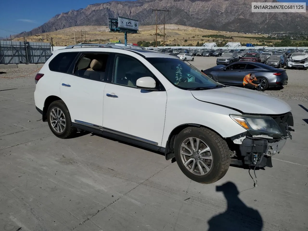 2014 Nissan Pathfinder S VIN: 5N1AR2MN7EC681125 Lot: 74092774