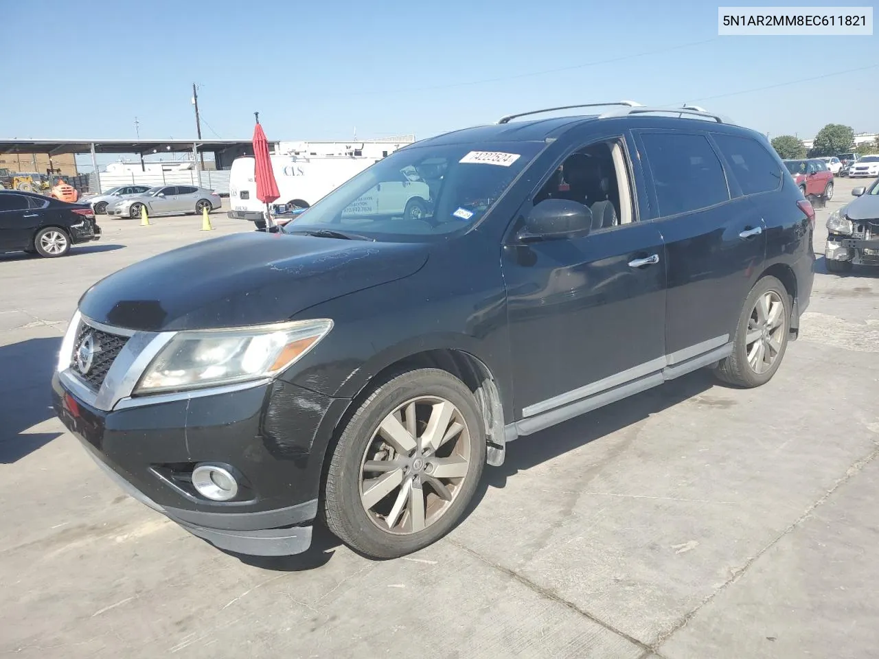 2014 Nissan Pathfinder S VIN: 5N1AR2MM8EC611821 Lot: 74222524