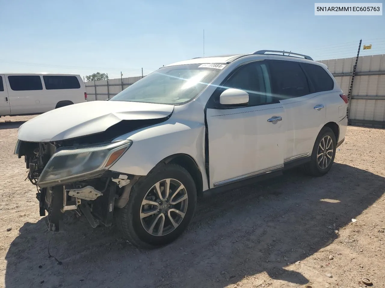 2014 Nissan Pathfinder S VIN: 5N1AR2MM1EC605763 Lot: 74302884