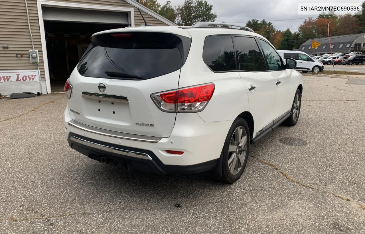 2014 Nissan Pathfinder S VIN: 5N1AR2MN7EC690536 Lot: 74344274