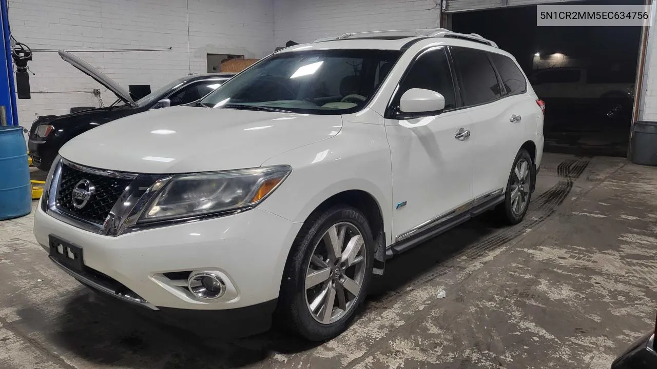 2014 Nissan Pathfinder Sv Hybrid VIN: 5N1CR2MM5EC634756 Lot: 74640424