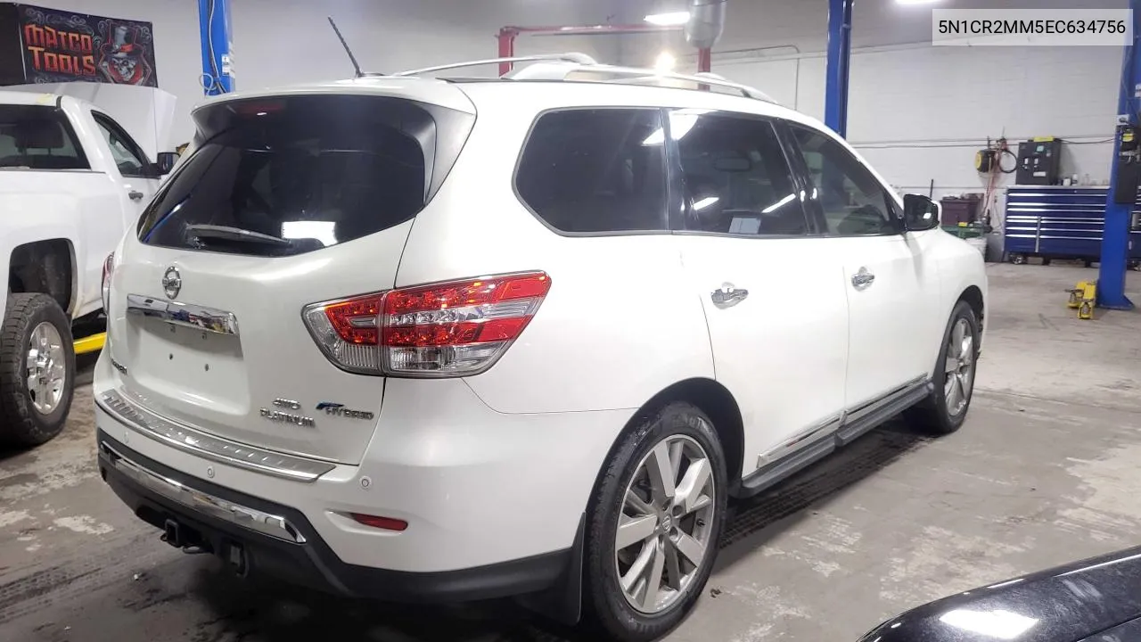 5N1CR2MM5EC634756 2014 Nissan Pathfinder Sv Hybrid