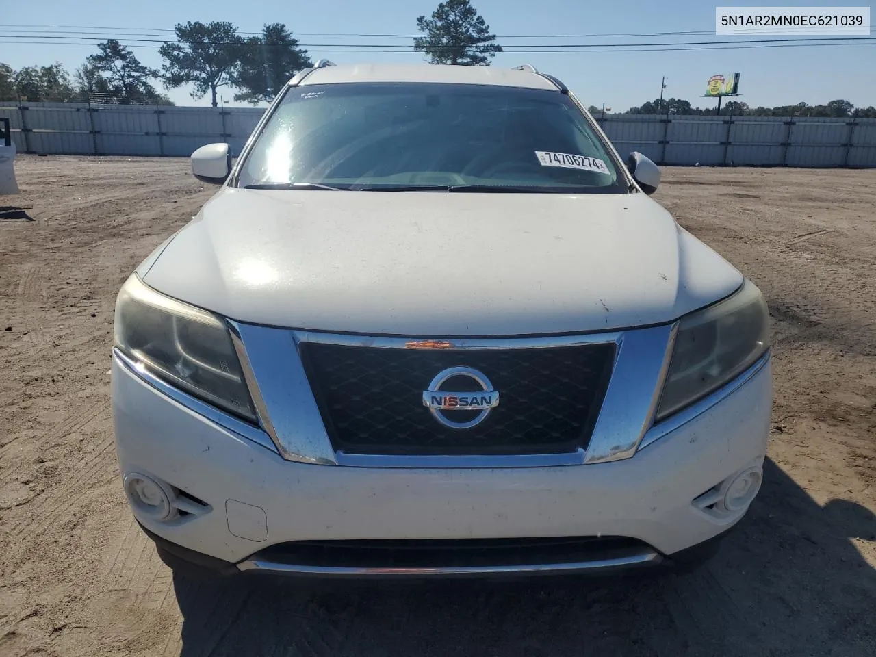 2014 Nissan Pathfinder S VIN: 5N1AR2MN0EC621039 Lot: 74706274