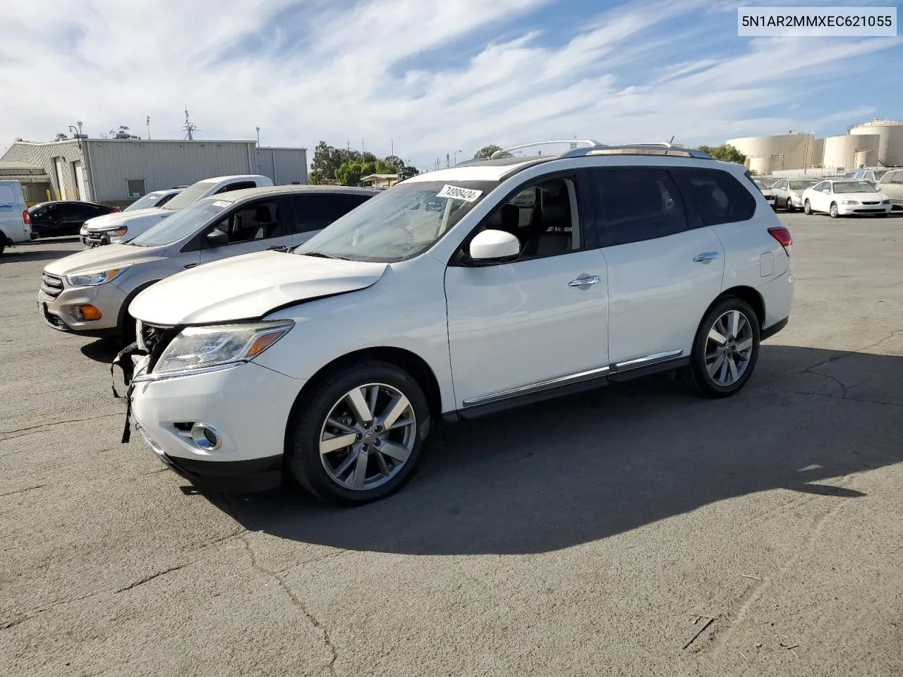 2014 Nissan Pathfinder S VIN: 5N1AR2MMXEC621055 Lot: 74998424