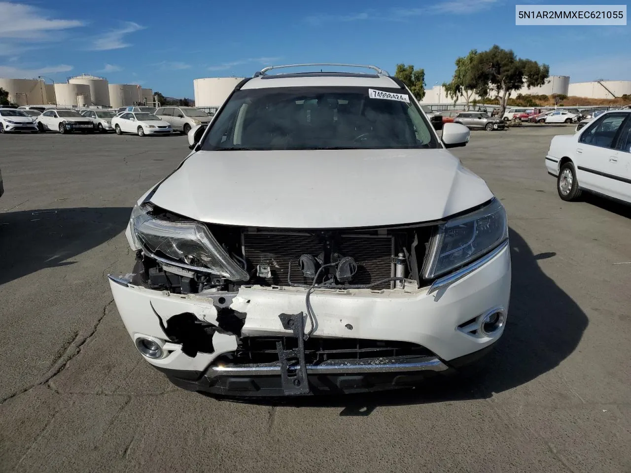 2014 Nissan Pathfinder S VIN: 5N1AR2MMXEC621055 Lot: 74998424