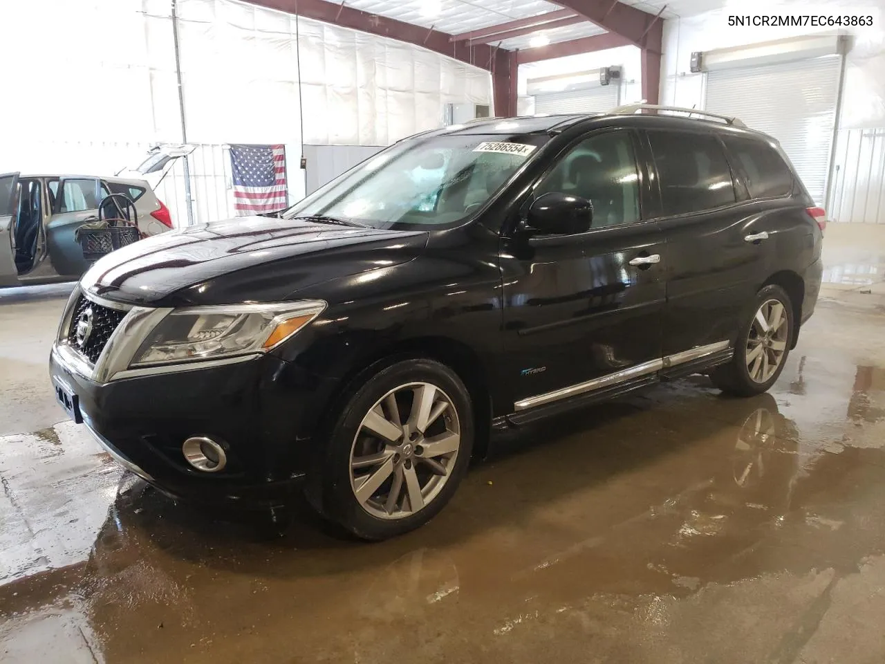 2014 Nissan Pathfinder Sv Hybrid VIN: 5N1CR2MM7EC643863 Lot: 75286554