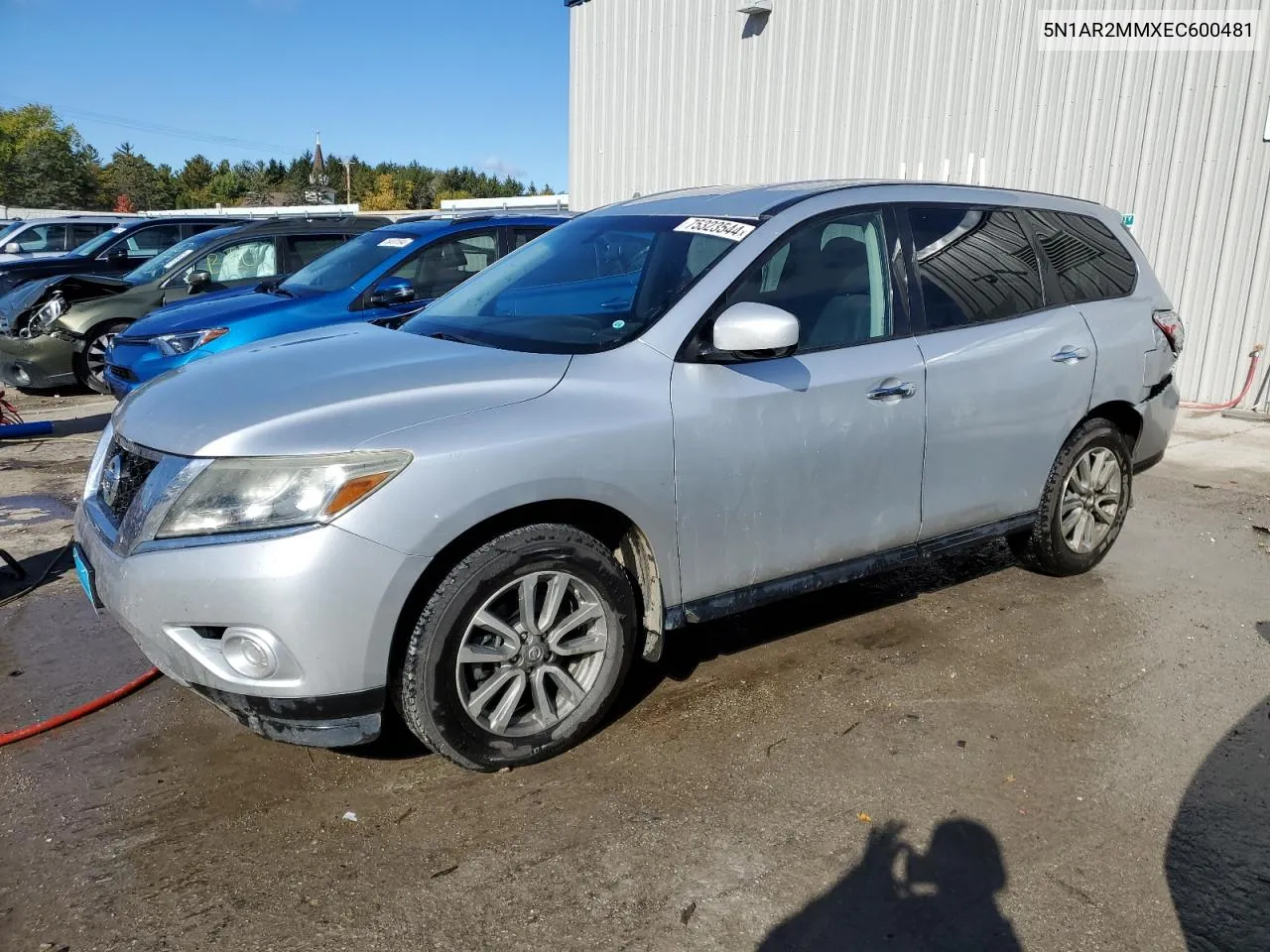 2014 Nissan Pathfinder S VIN: 5N1AR2MMXEC600481 Lot: 75323544