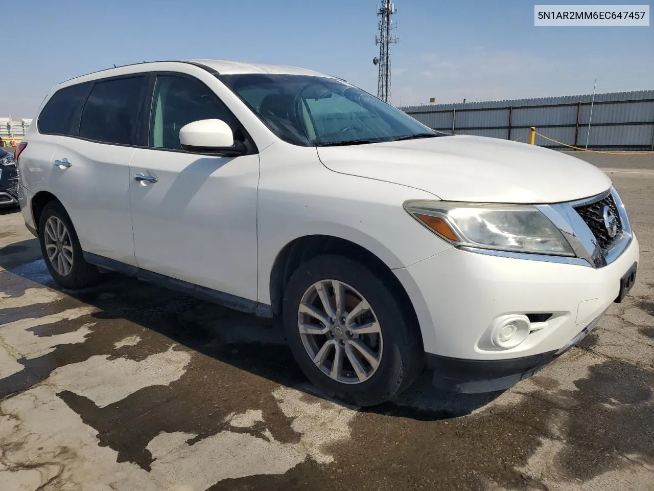 2014 Nissan Pathfinder S VIN: 5N1AR2MM6EC647457 Lot: 75362324