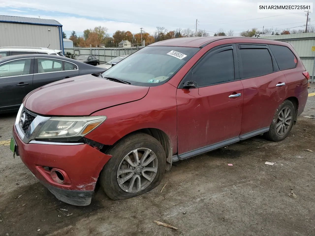 2014 Nissan Pathfinder S VIN: 5N1AR2MM2EC725541 Lot: 75369533