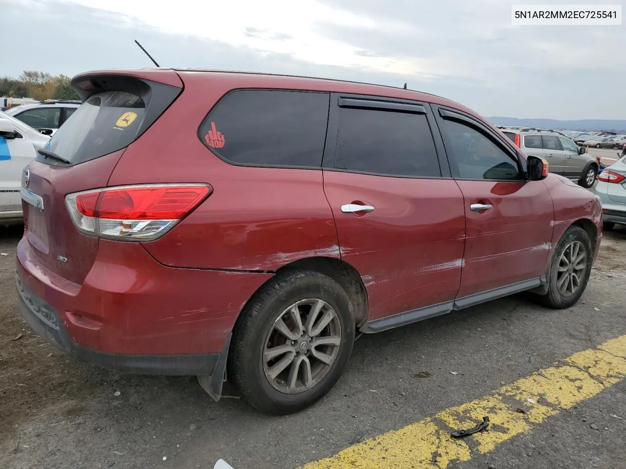 2014 Nissan Pathfinder S VIN: 5N1AR2MM2EC725541 Lot: 75369533