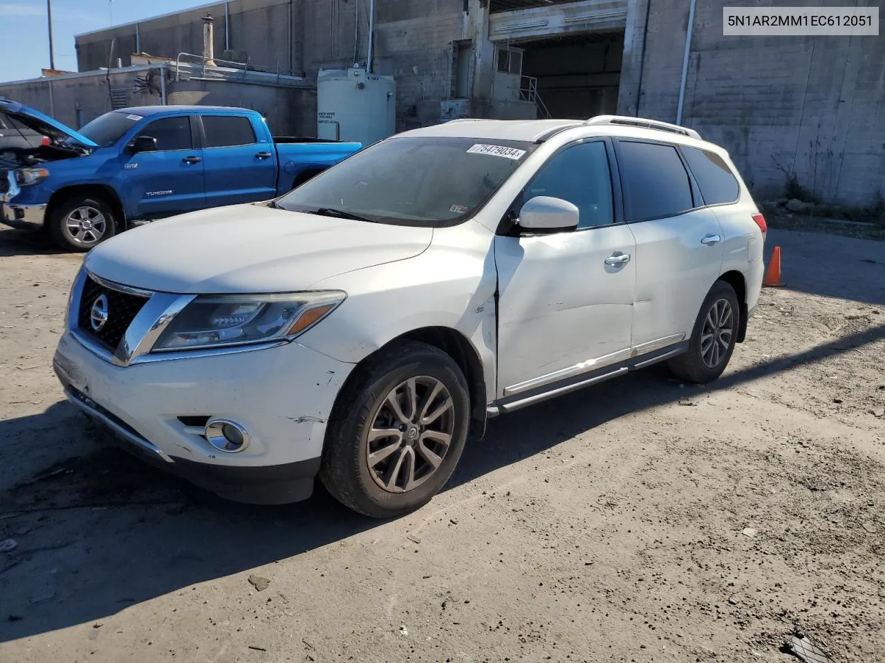 2014 Nissan Pathfinder S VIN: 5N1AR2MM1EC612051 Lot: 75479034