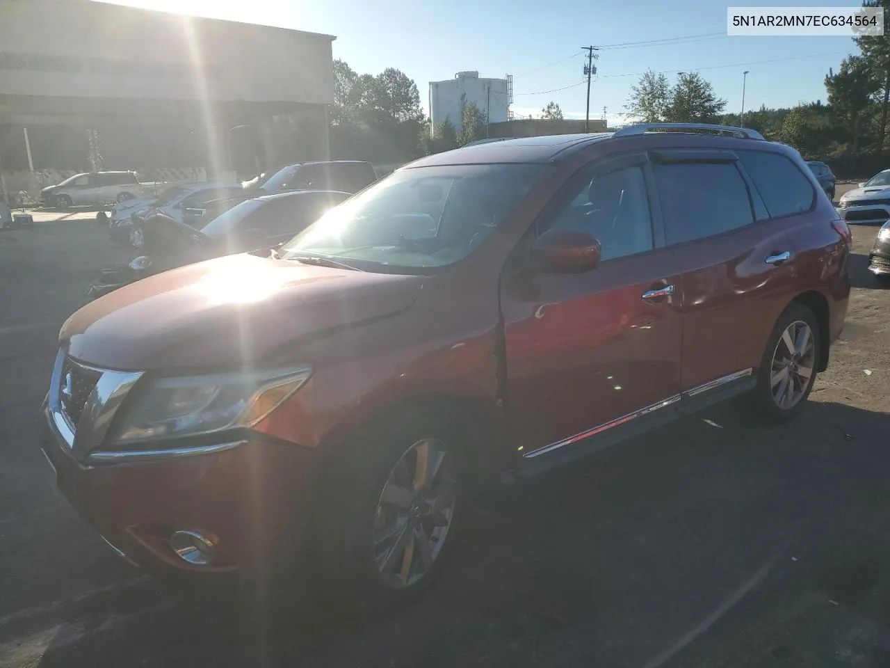 2014 Nissan Pathfinder S VIN: 5N1AR2MN7EC634564 Lot: 75494654