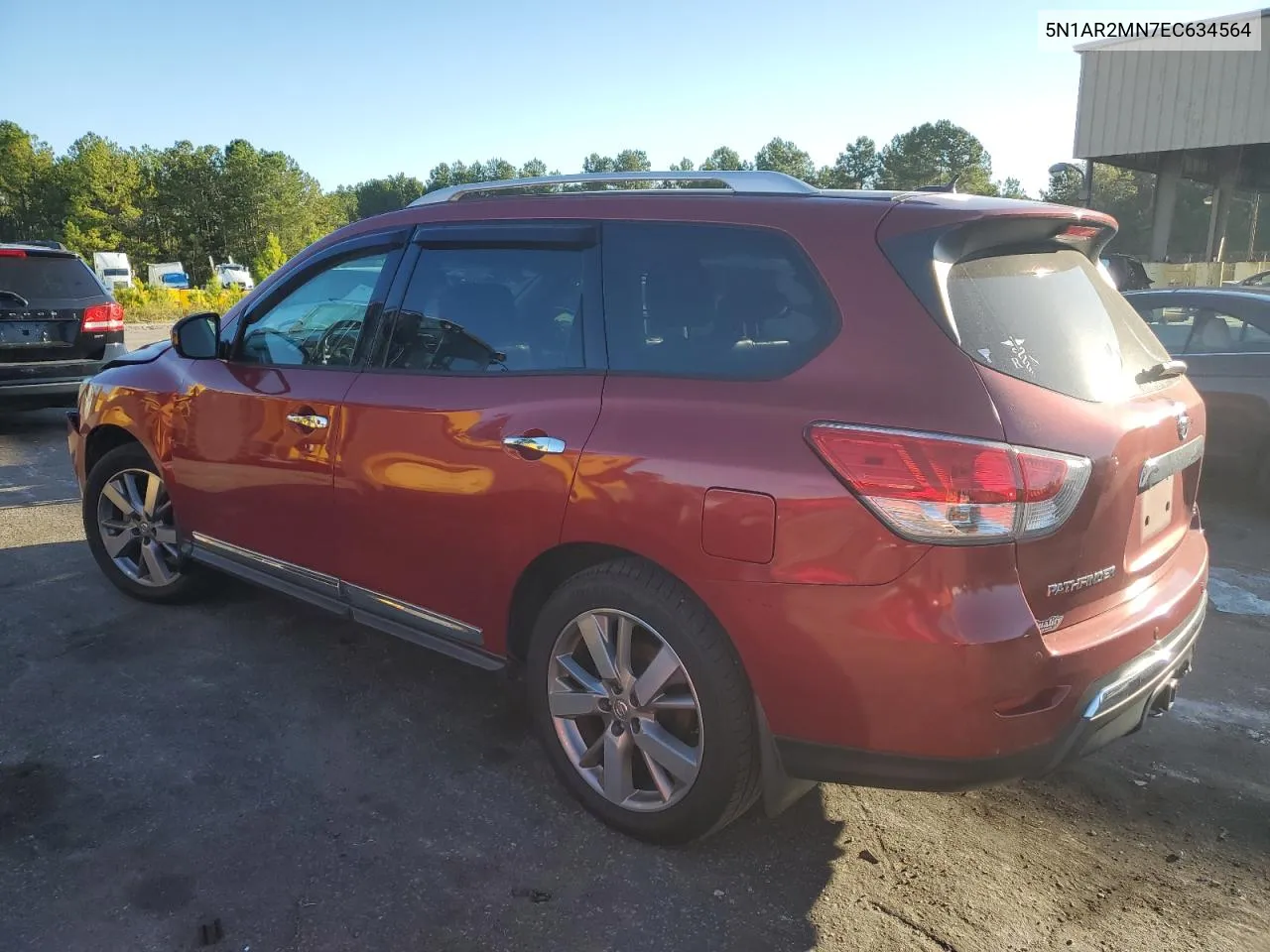 2014 Nissan Pathfinder S VIN: 5N1AR2MN7EC634564 Lot: 75494654