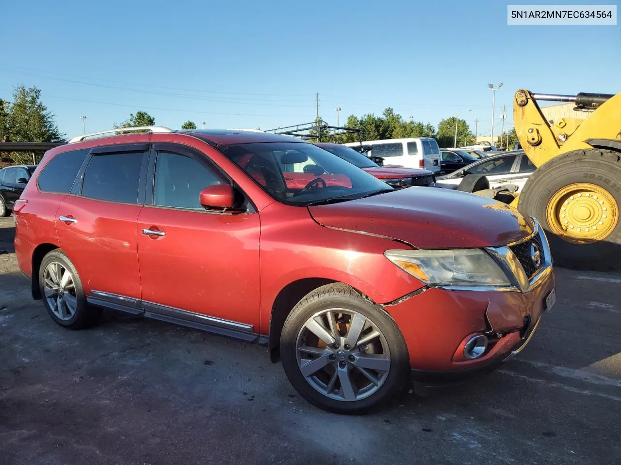 2014 Nissan Pathfinder S VIN: 5N1AR2MN7EC634564 Lot: 75494654