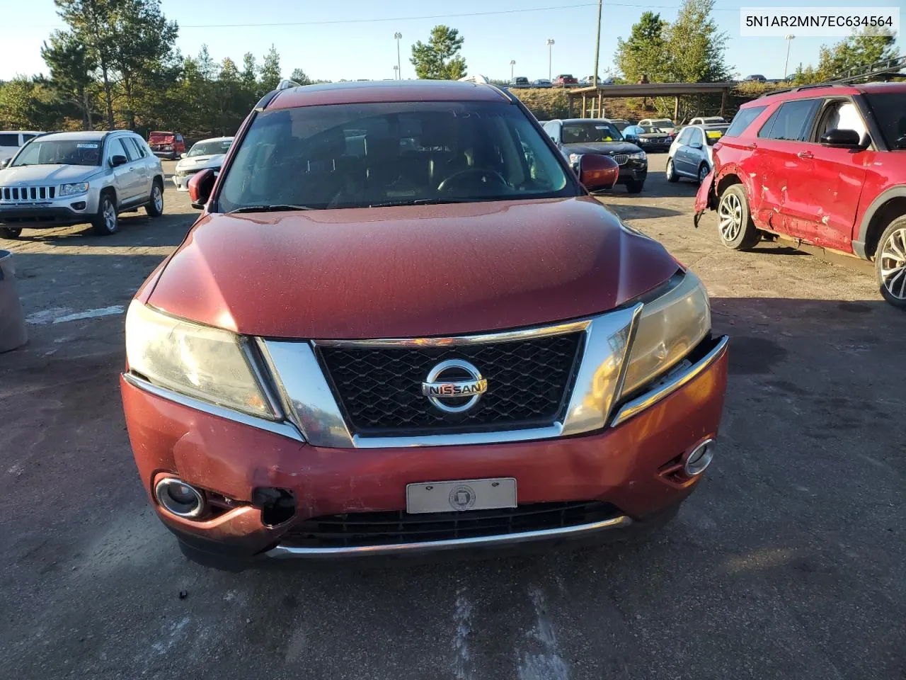 2014 Nissan Pathfinder S VIN: 5N1AR2MN7EC634564 Lot: 75494654