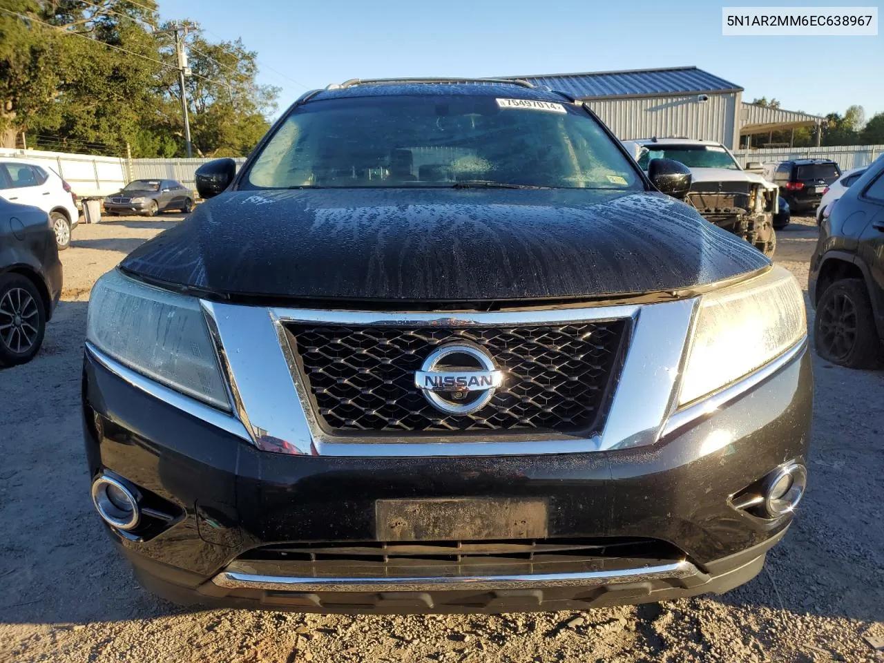 2014 Nissan Pathfinder S VIN: 5N1AR2MM6EC638967 Lot: 75497014