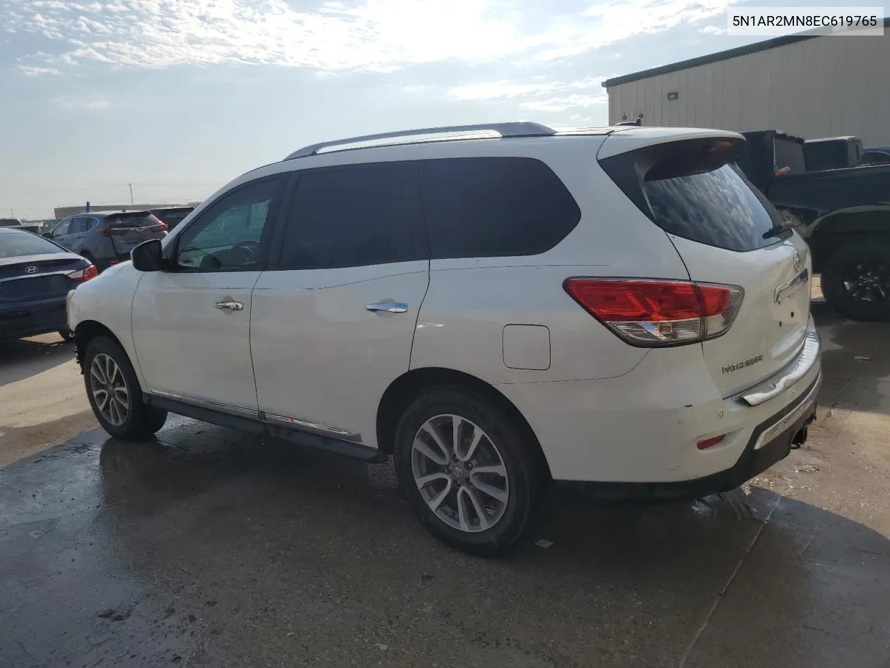 2014 Nissan Pathfinder S VIN: 5N1AR2MN8EC619765 Lot: 75870214