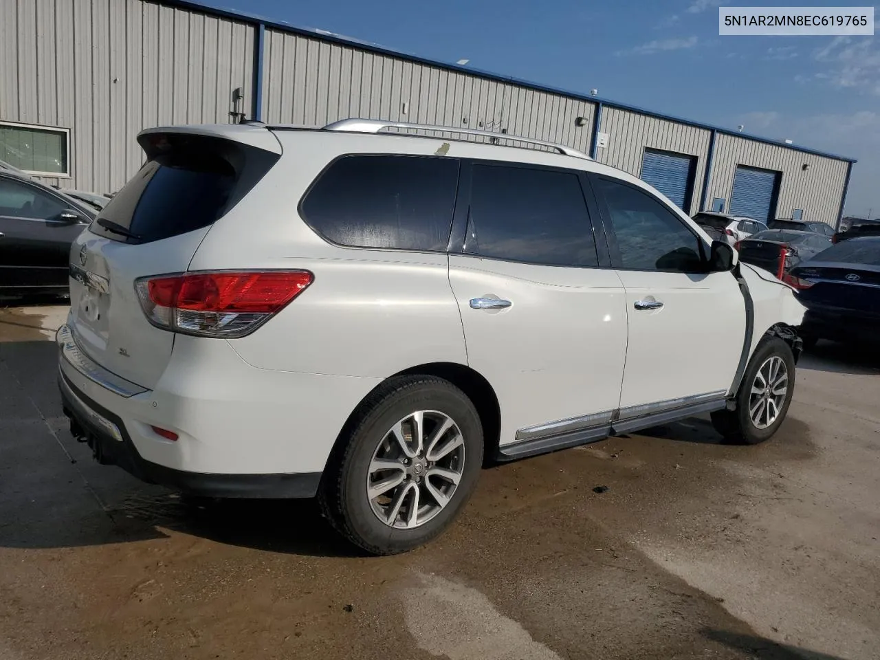 2014 Nissan Pathfinder S VIN: 5N1AR2MN8EC619765 Lot: 75870214