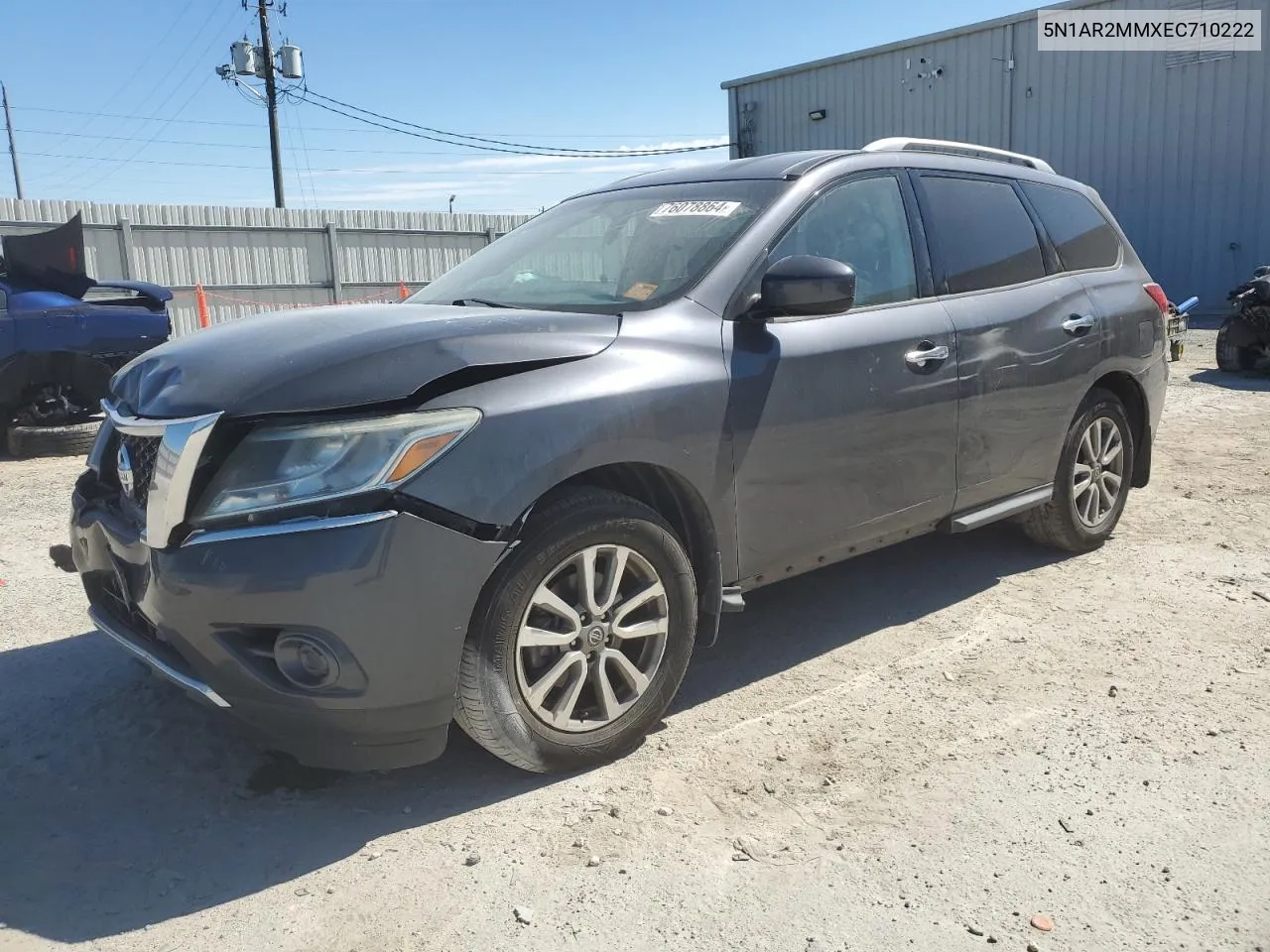 2014 Nissan Pathfinder S VIN: 5N1AR2MMXEC710222 Lot: 76078864