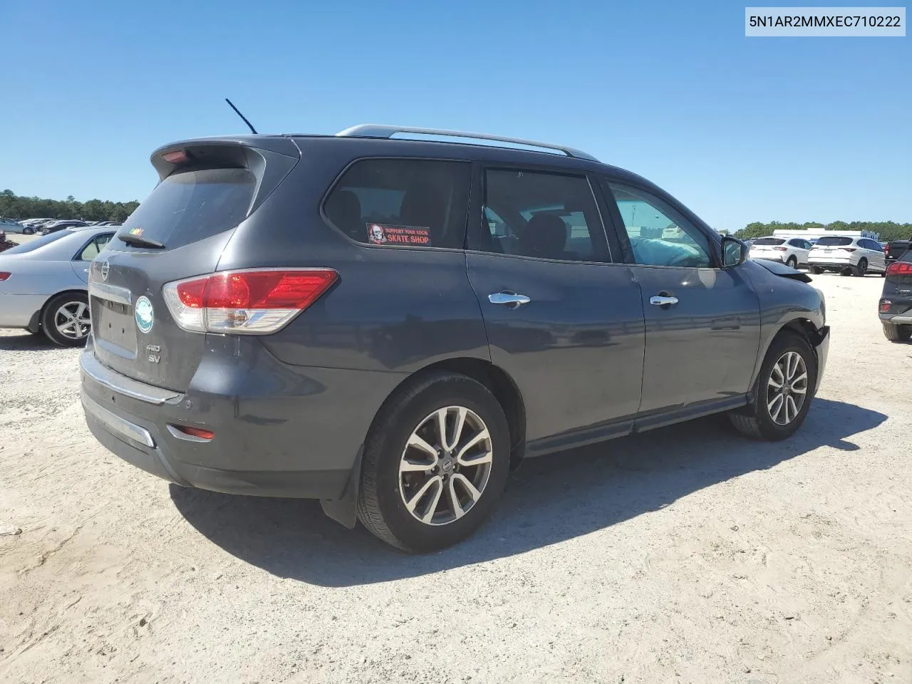 2014 Nissan Pathfinder S VIN: 5N1AR2MMXEC710222 Lot: 76078864