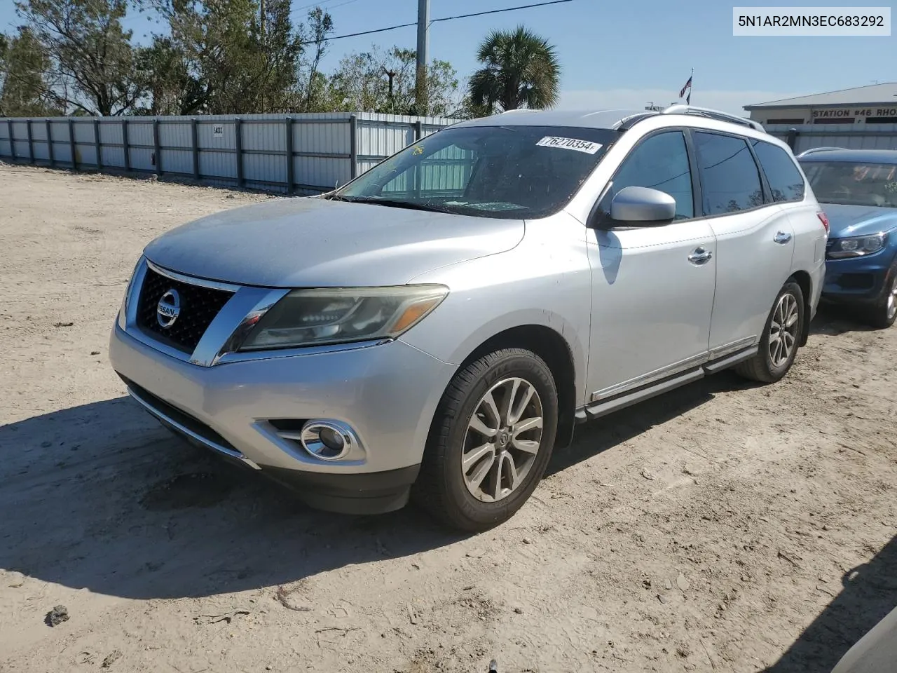 2014 Nissan Pathfinder S VIN: 5N1AR2MN3EC683292 Lot: 76270354