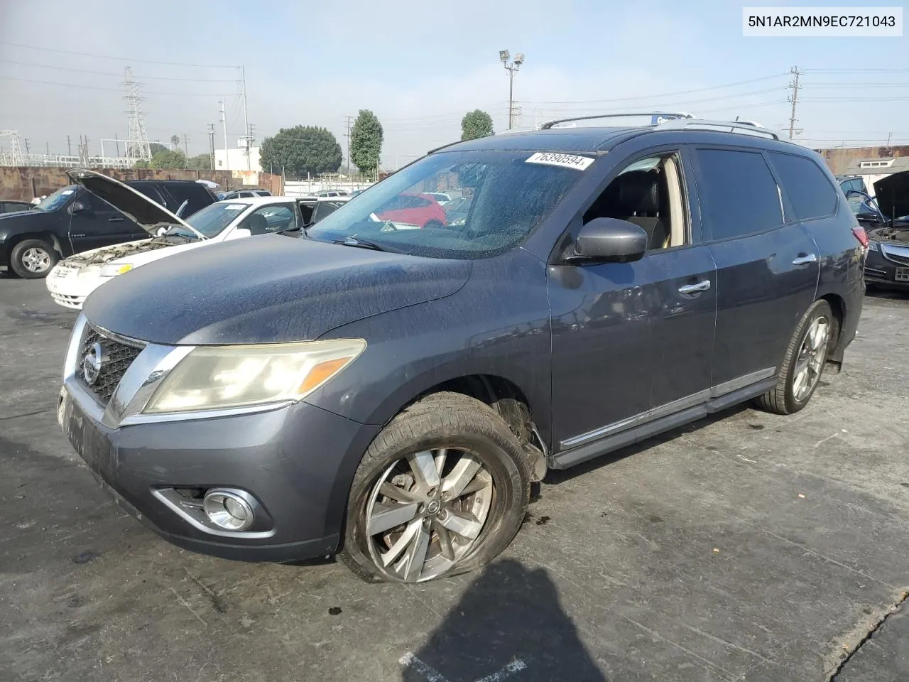 2014 Nissan Pathfinder S VIN: 5N1AR2MN9EC721043 Lot: 76390594