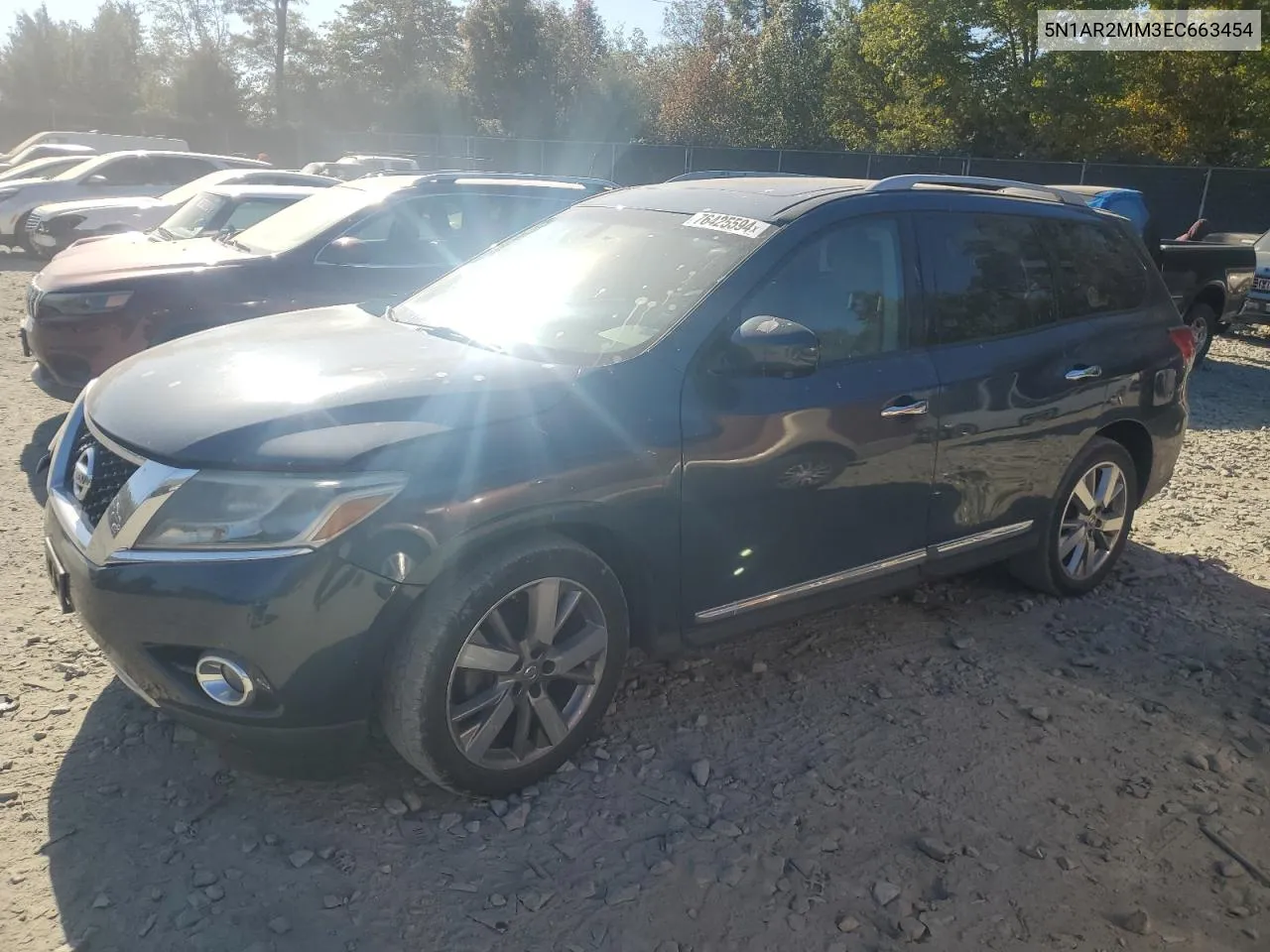 2014 Nissan Pathfinder S VIN: 5N1AR2MM3EC663454 Lot: 76425594