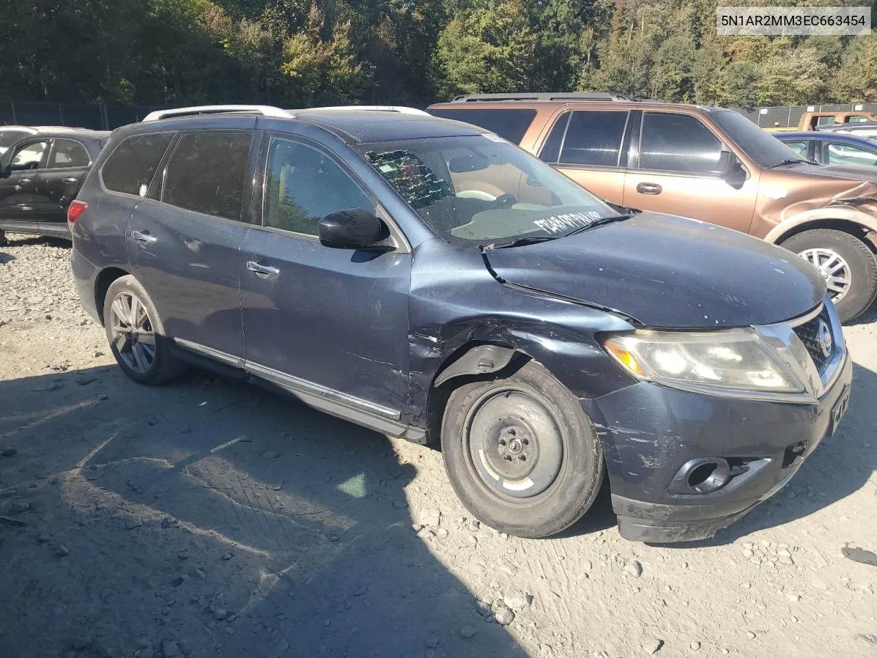 2014 Nissan Pathfinder S VIN: 5N1AR2MM3EC663454 Lot: 76425594