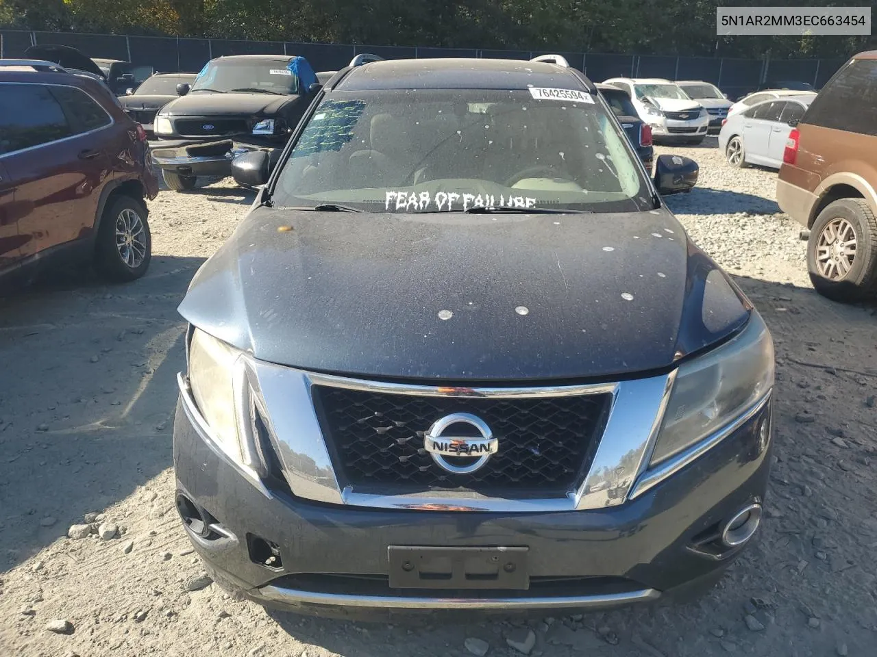 2014 Nissan Pathfinder S VIN: 5N1AR2MM3EC663454 Lot: 76425594