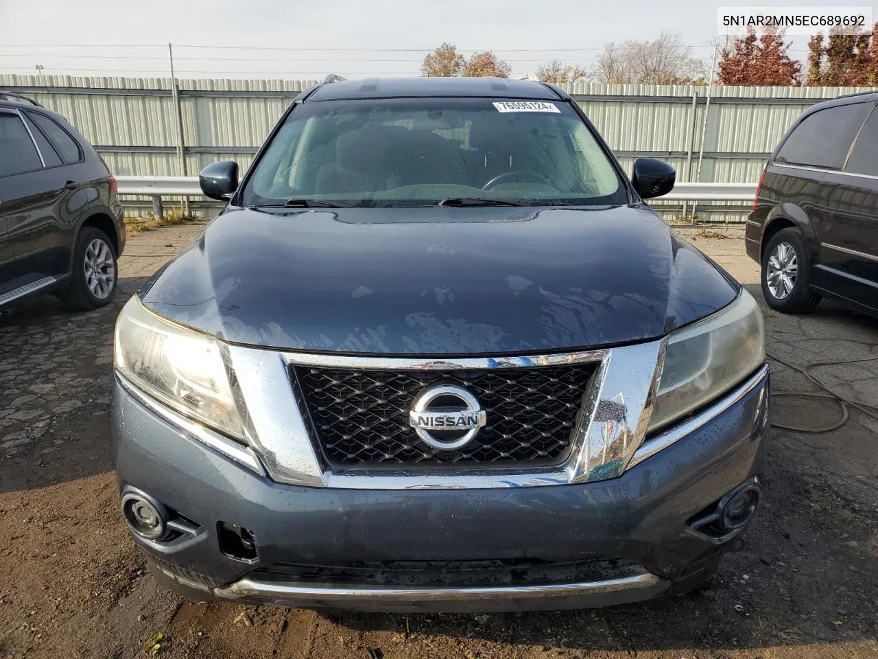 2014 Nissan Pathfinder S VIN: 5N1AR2MN5EC689692 Lot: 76595124