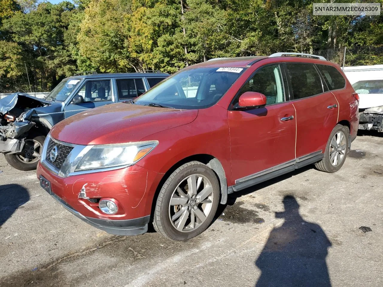 2014 Nissan Pathfinder S VIN: 5N1AR2MM2EC625309 Lot: 76718344