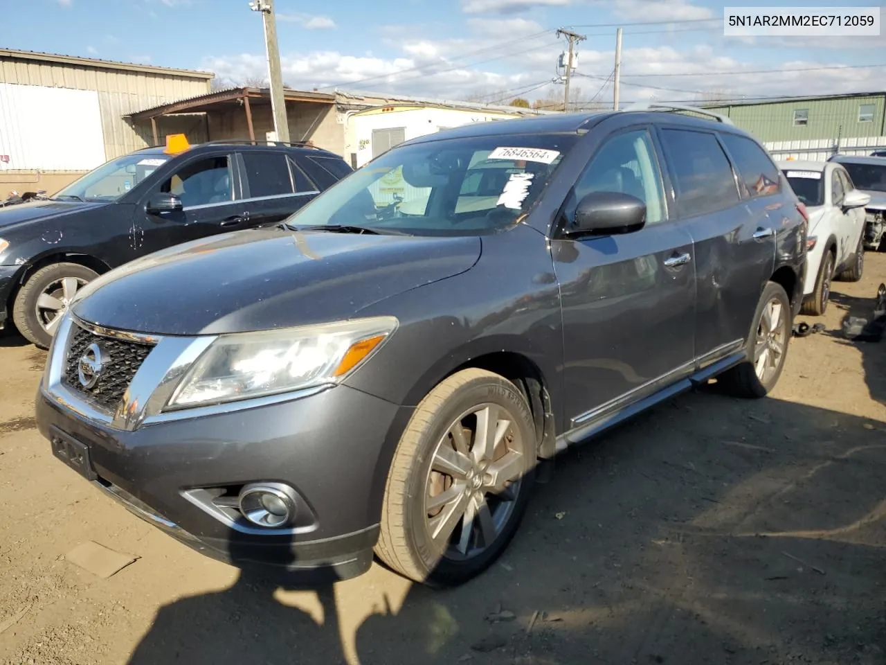 2014 Nissan Pathfinder S VIN: 5N1AR2MM2EC712059 Lot: 76846564