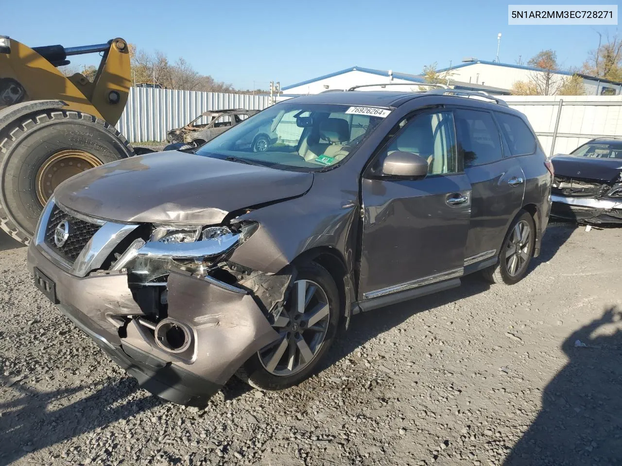 2014 Nissan Pathfinder S VIN: 5N1AR2MM3EC728271 Lot: 76926264