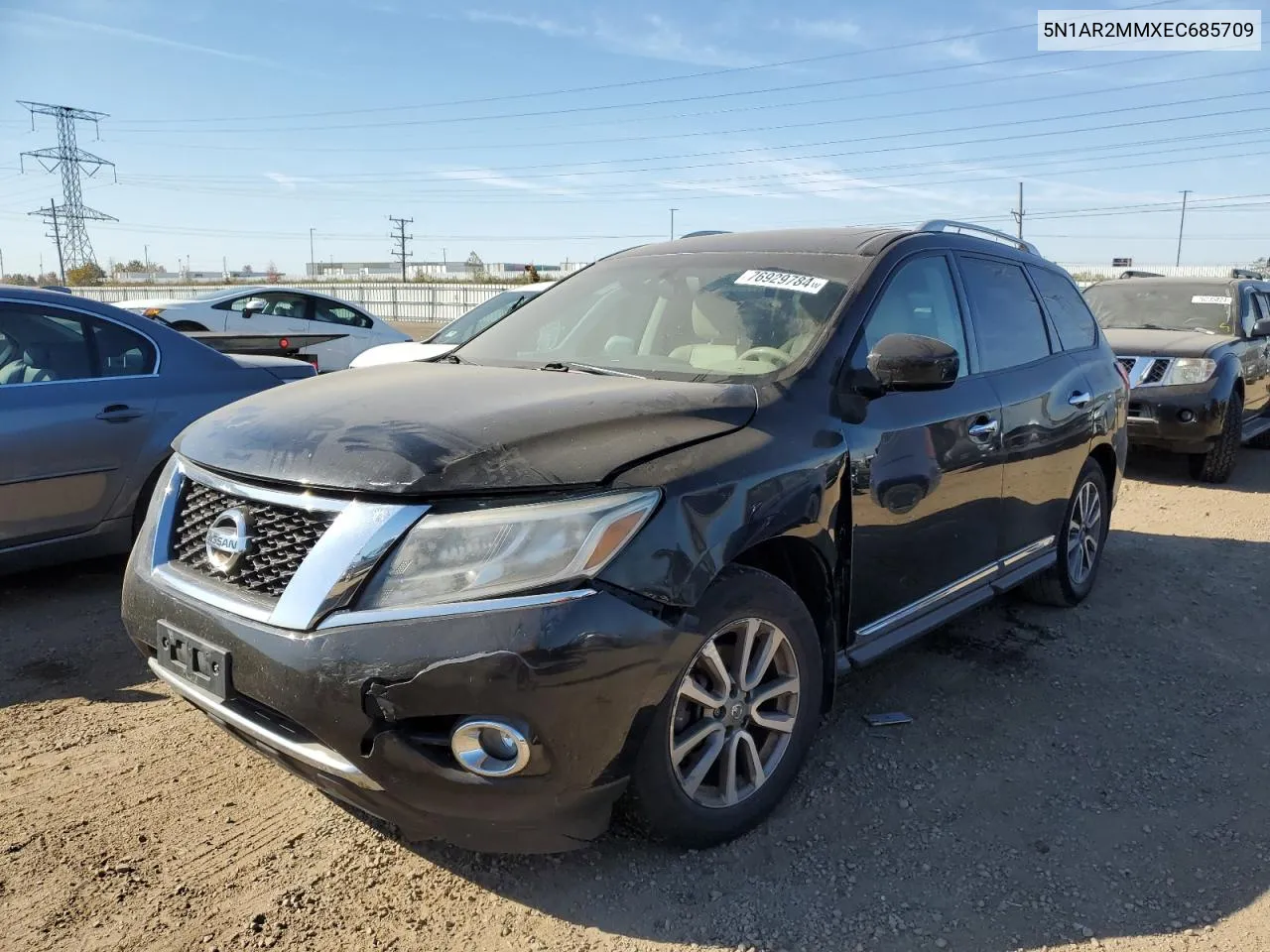 2014 Nissan Pathfinder S VIN: 5N1AR2MMXEC685709 Lot: 76929784