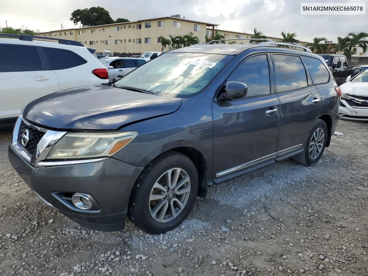 2014 Nissan Pathfinder S VIN: 5N1AR2MNXEC665078 Lot: 77375534