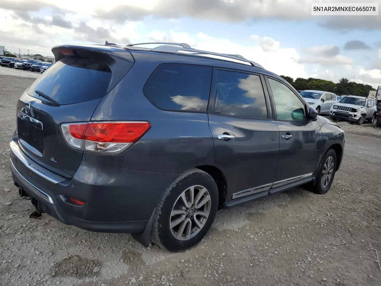 2014 Nissan Pathfinder S VIN: 5N1AR2MNXEC665078 Lot: 77375534