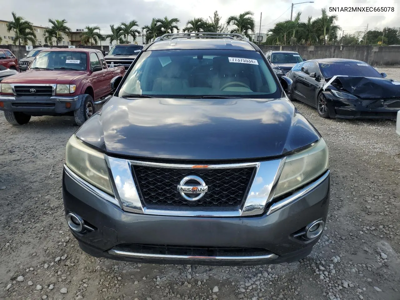 2014 Nissan Pathfinder S VIN: 5N1AR2MNXEC665078 Lot: 77375534