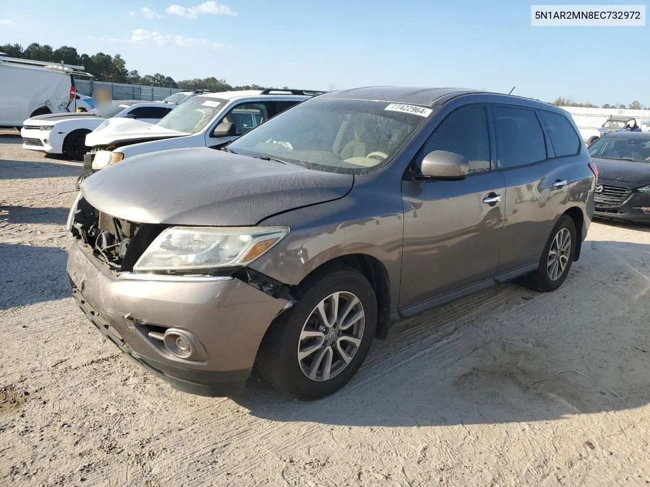 2014 Nissan Pathfinder S VIN: 5N1AR2MN8EC732972 Lot: 77422964