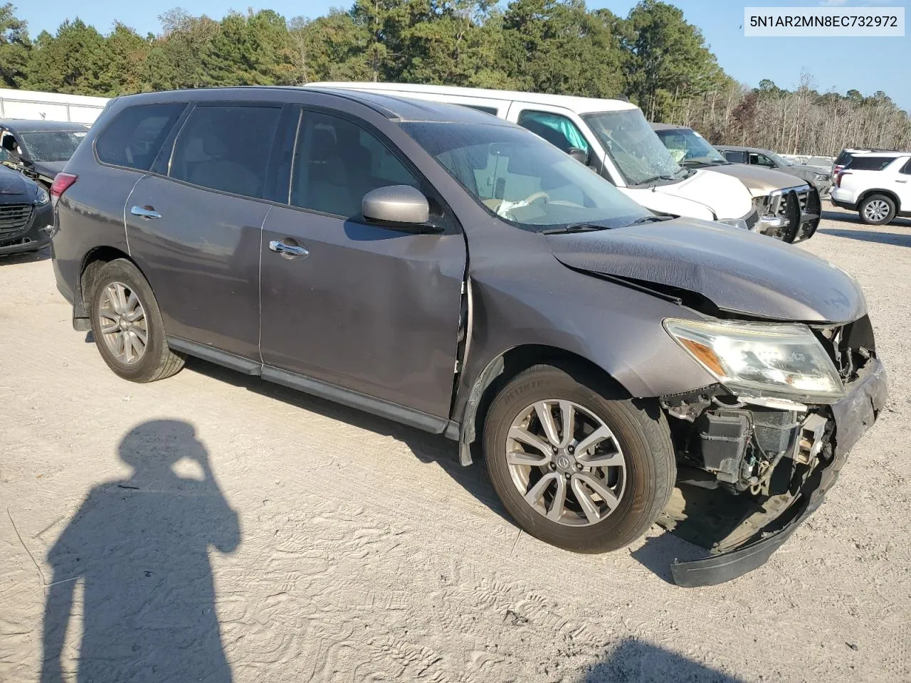 2014 Nissan Pathfinder S VIN: 5N1AR2MN8EC732972 Lot: 77422964