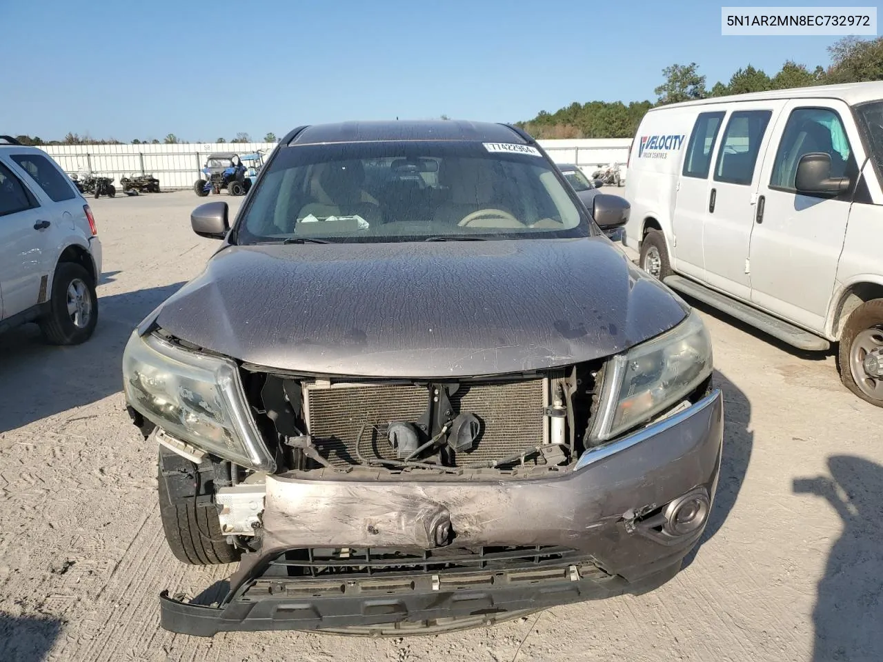 2014 Nissan Pathfinder S VIN: 5N1AR2MN8EC732972 Lot: 77422964