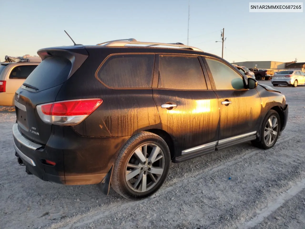 2014 Nissan Pathfinder S VIN: 5N1AR2MMXEC687265 Lot: 77438654