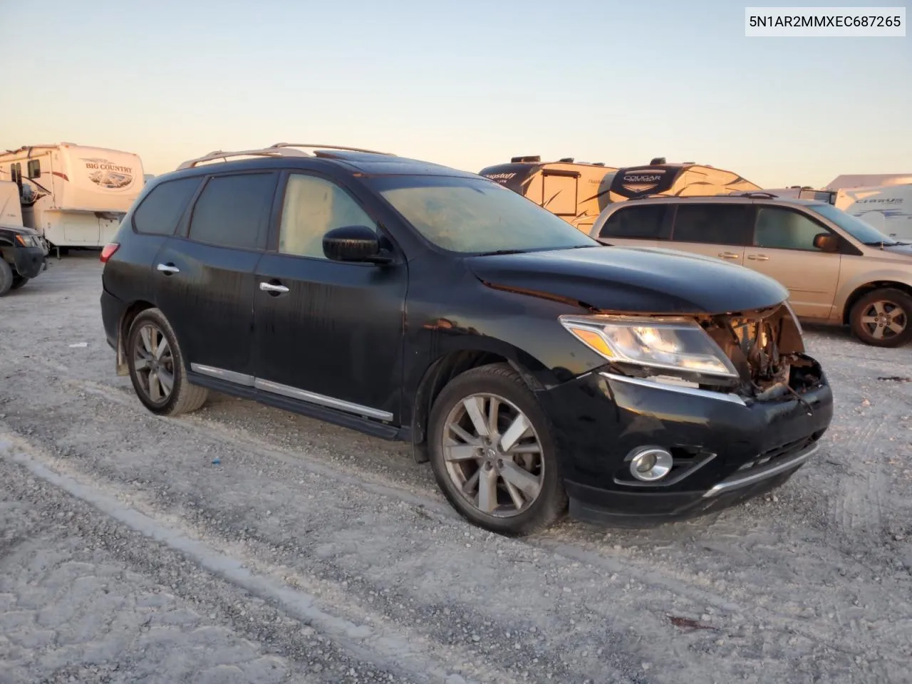 2014 Nissan Pathfinder S VIN: 5N1AR2MMXEC687265 Lot: 77438654